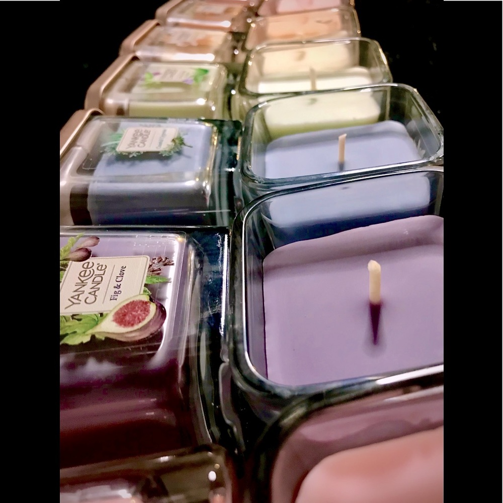 2 two Elevation Square Candles Yankee Chesapeake Bay WoodWick New Soy wax Random